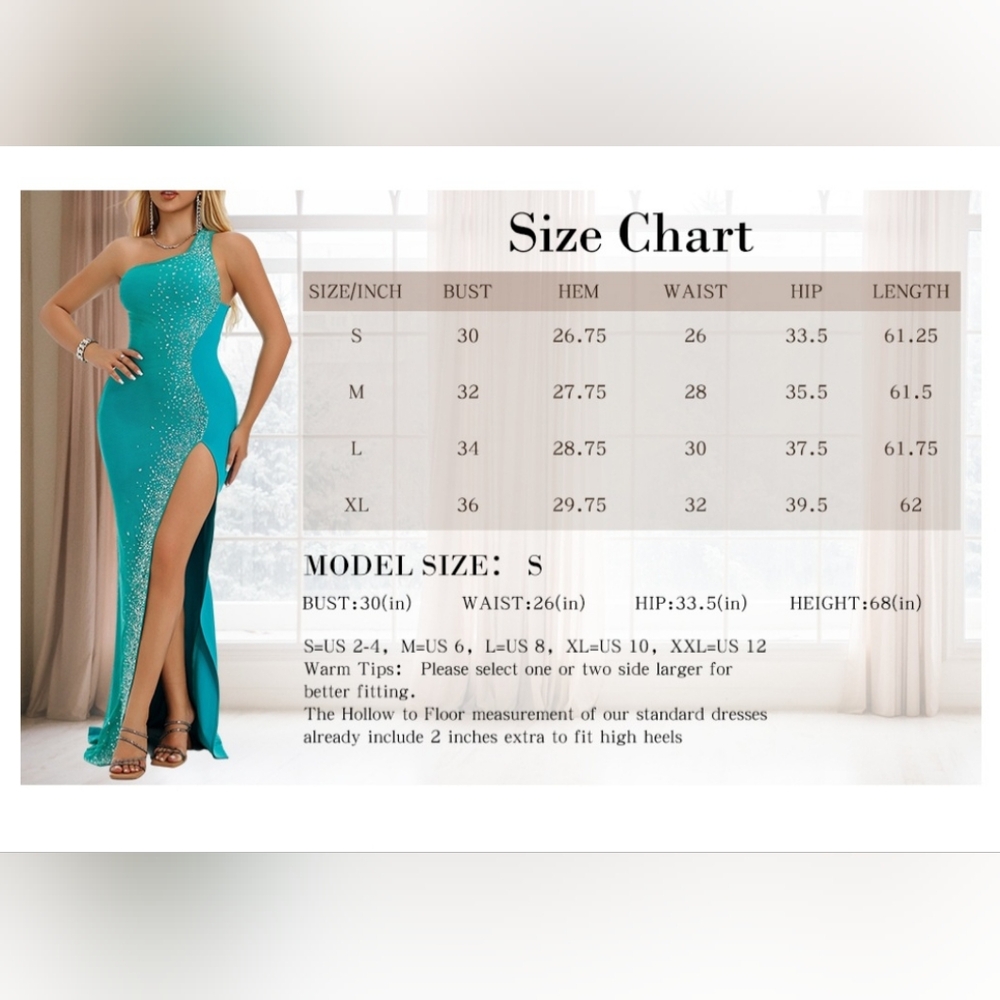 Elegant Teal Evening Gown - Picture 3 of 3